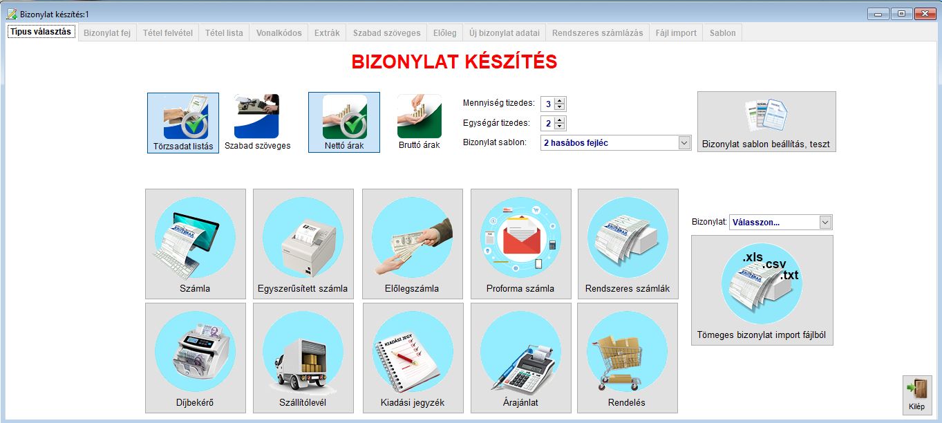 Bizonylatok